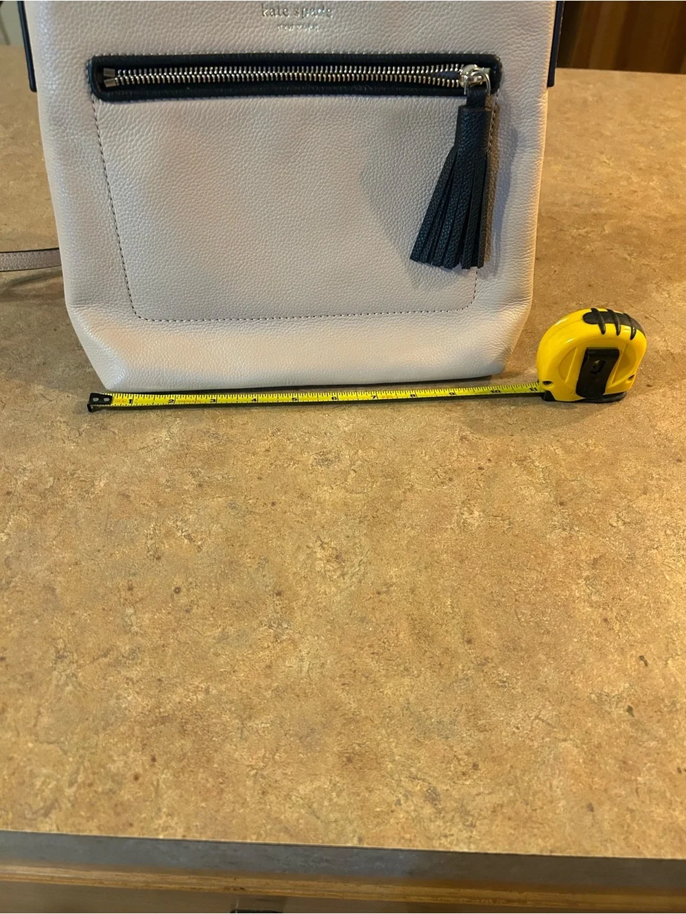 kate spade Blush Crossbody with Black Trim and Tassel
